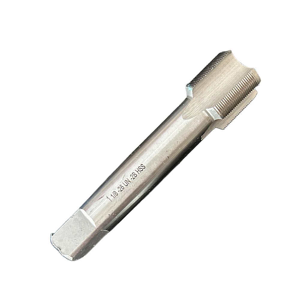 Machine Tap And Die Hss 1-1/8inch 26tpi Straight Flute Right Hand Un Pipe Metric Thread For Metalworking Repairing Hand Tools