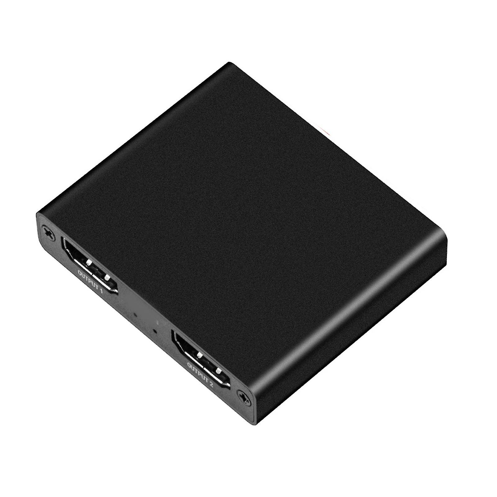 Séparateur vidéo Switcher 4k Hd-compatible Transmission stable 3D Effets visuels 1 In 2 Out Box Distribution vidéo Convertisseur compatible HDMI Offi