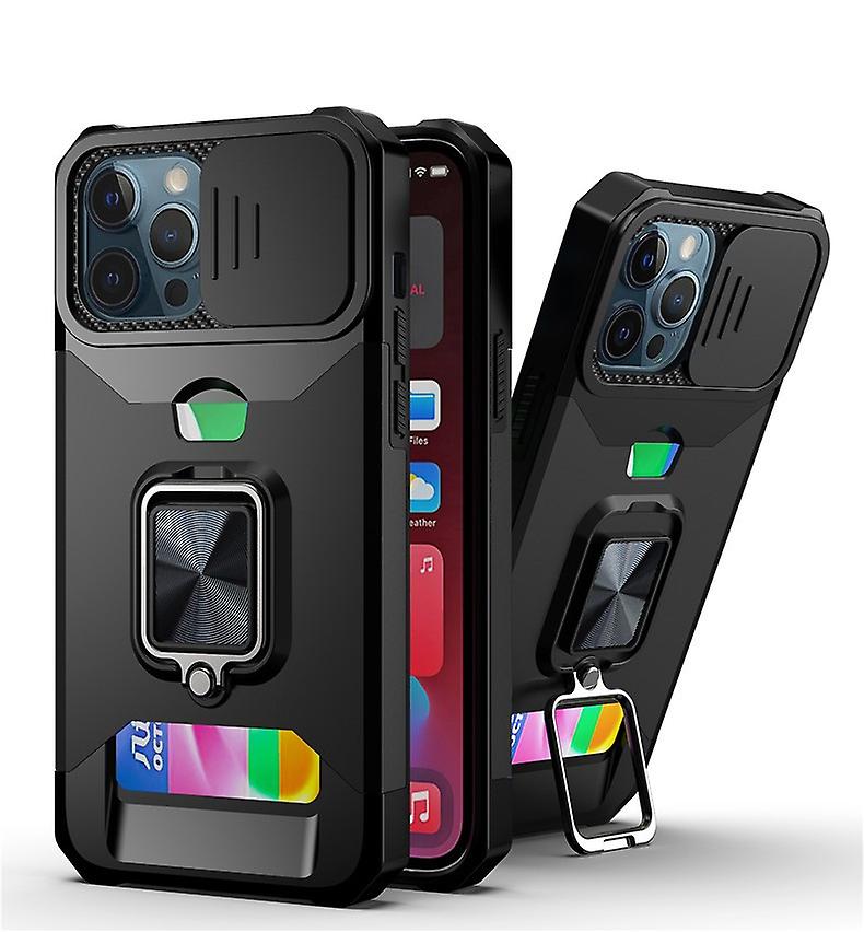 Case For Iphone X/xs/xr/xs Max Ring Card Push Window Mobile Phone Case Car Anti-fall Mobile Phone Case For Iphone X Case