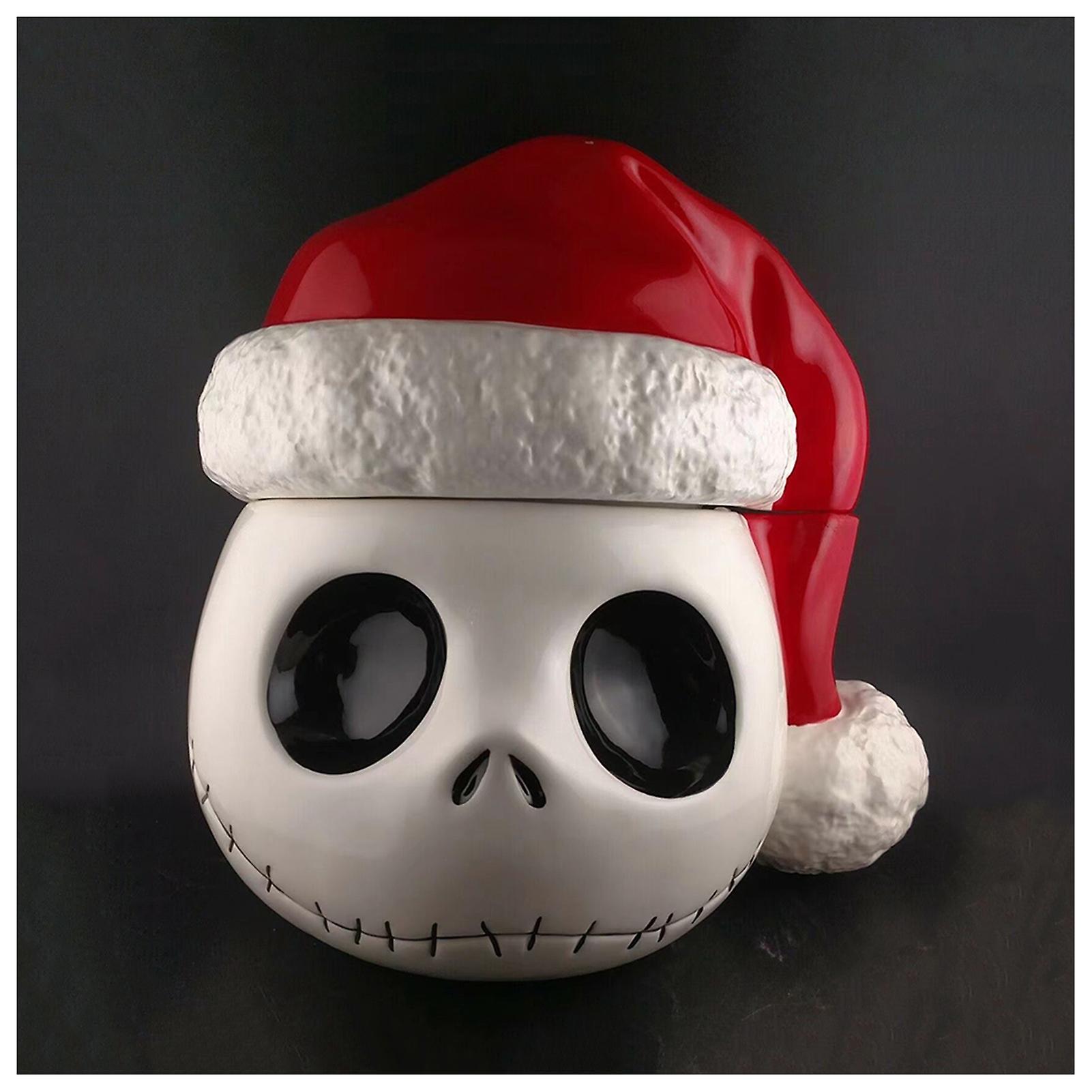 Christmas Candy Cane Gift Box Scary Devil Interesting Candy Jar For Table Bookshelf Fireplace Decor