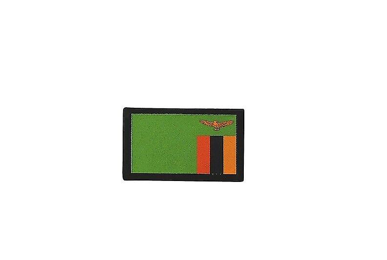 Patch Patch Patch Brode Baskılar Seyahat Hediyelik Sırt Çantası Bayrak Zambiya R2