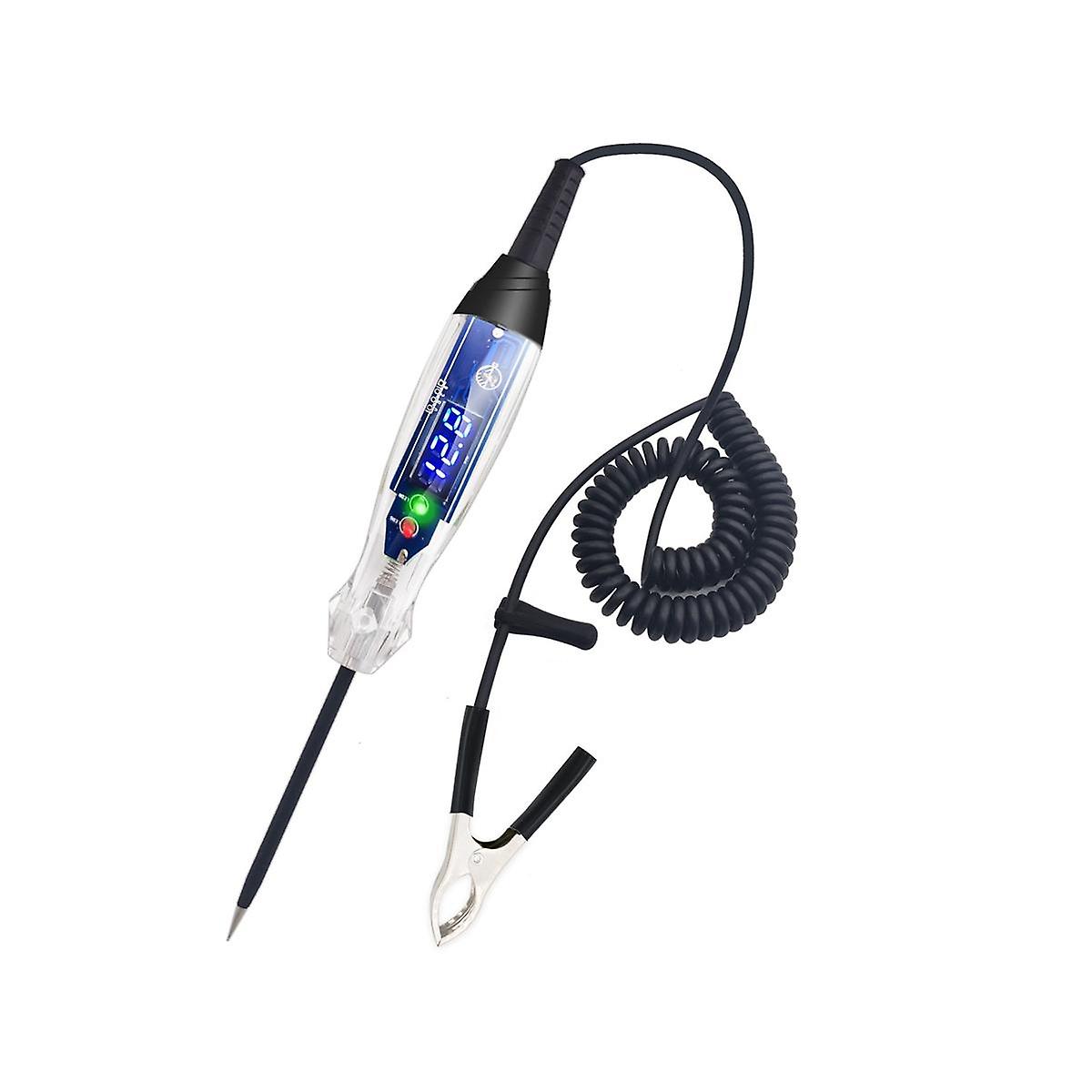 Car Test Light 4-60V DC Digital LED Circuit Tester, Lamp Tester with Voltmeter, Automatic Voltage T