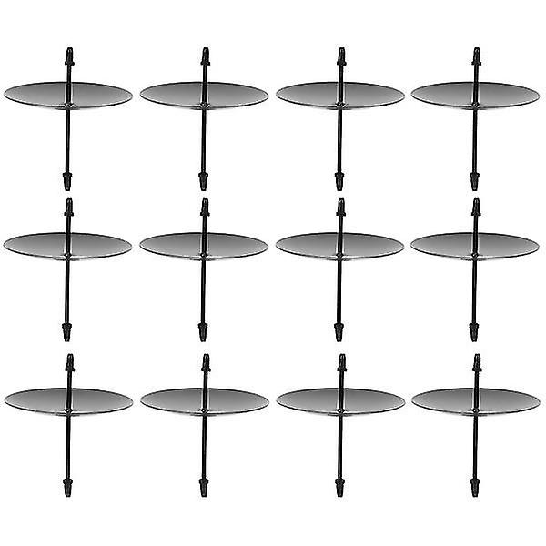 12pcs Iron Candle Fixators Candle Holder Fixing Accessories For Home Use
