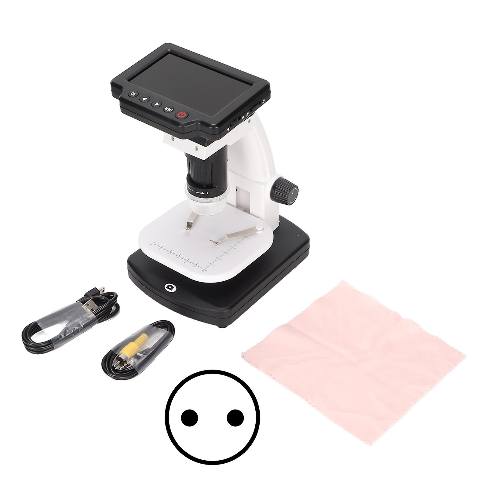 4" LCD Digital Microscope 1200x Magnification 1080P Camera with 12MP Sensor for PC