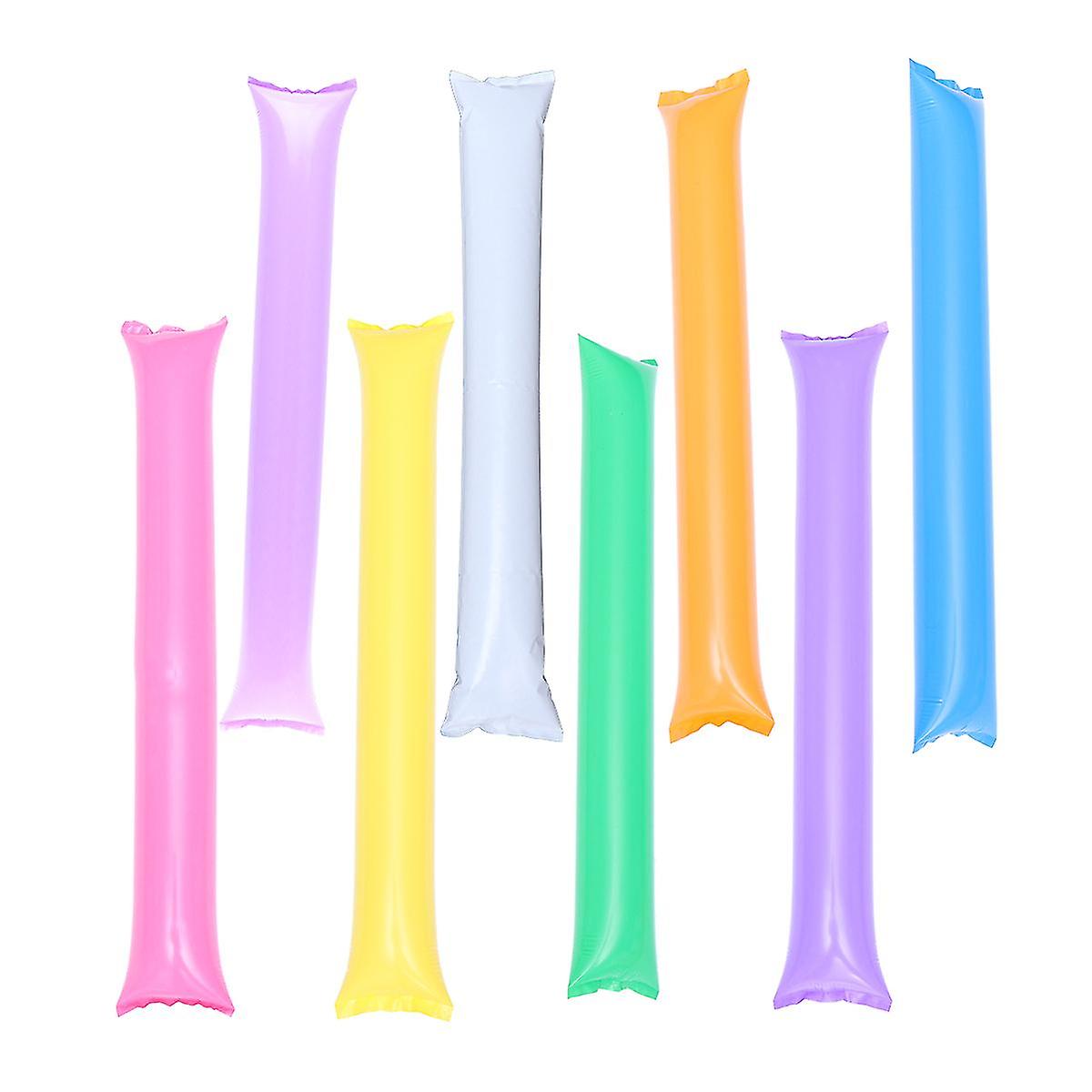 100pcs Bam Bam Thunder Inflatable Refueling Rod Cheering Stick Stuffed Club Cheer Refueling Bar Inflatable Noisemakers Stick For Contest