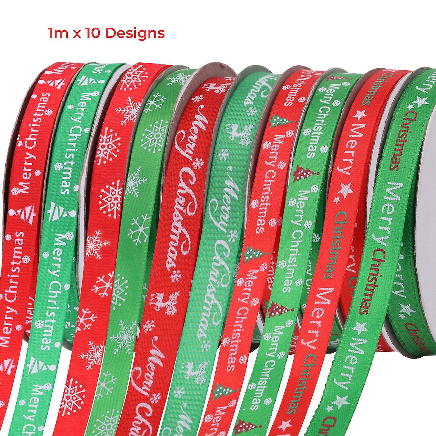 Santa Claus Christmas Ribbon Decorations