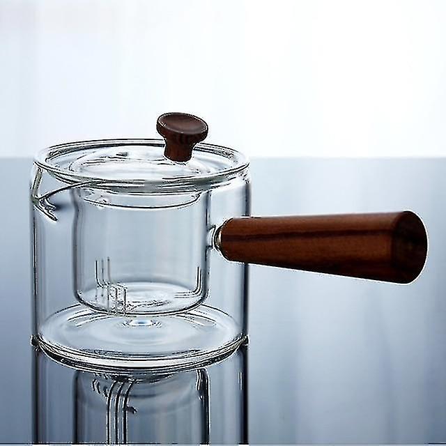 Transparent Glass Tea Kettle Creative Black Tea Pot