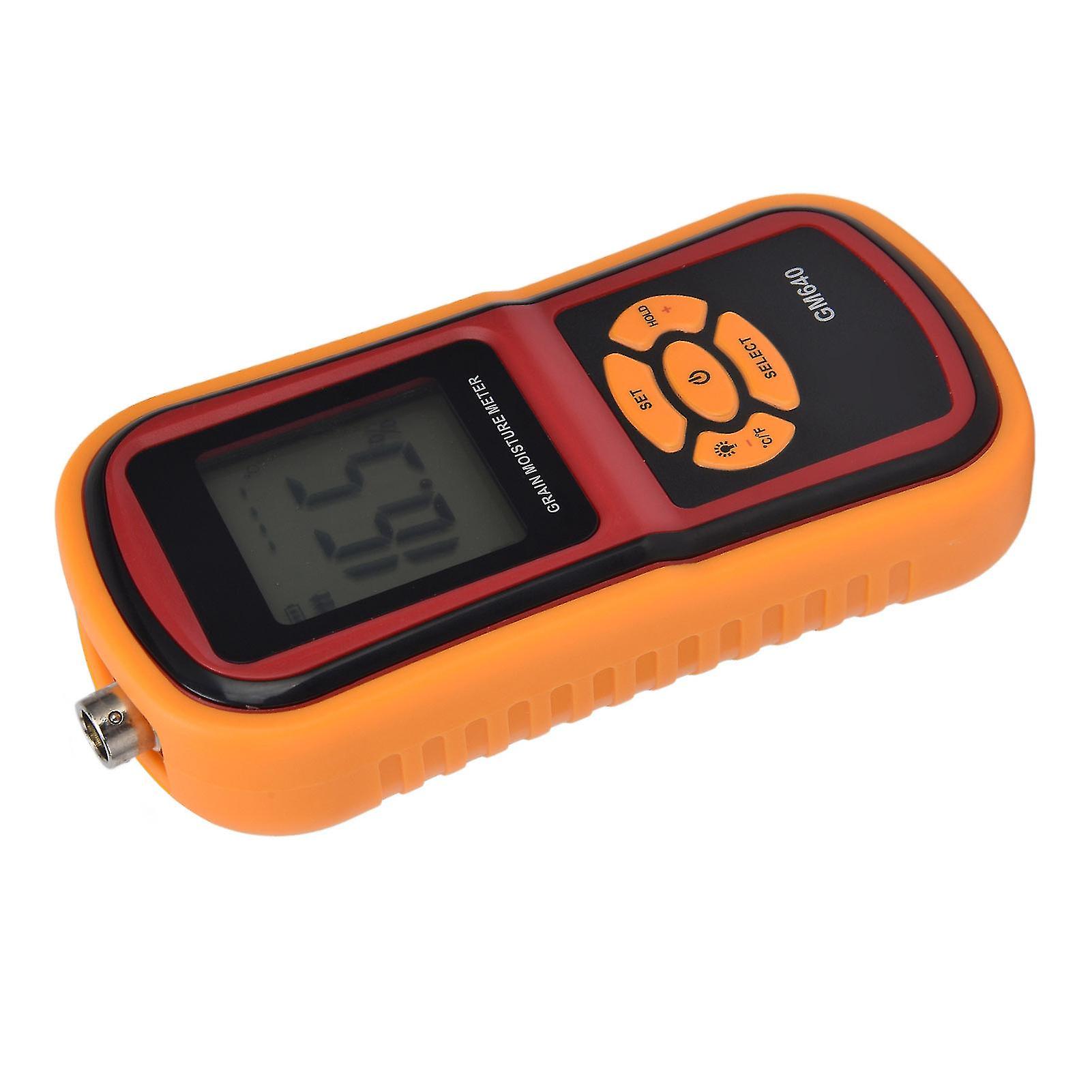 Grain Moisture Meter,Digital Moisture Detector Portable Grain Moisture Meter LCD Hygrometer Humidity Tester for Wheat Corn Rice