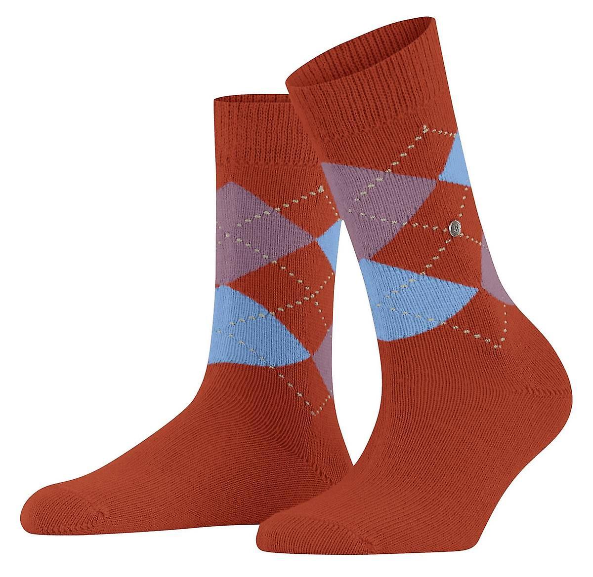 Burlington Whitby Socks - Vesuv Orange/Blue