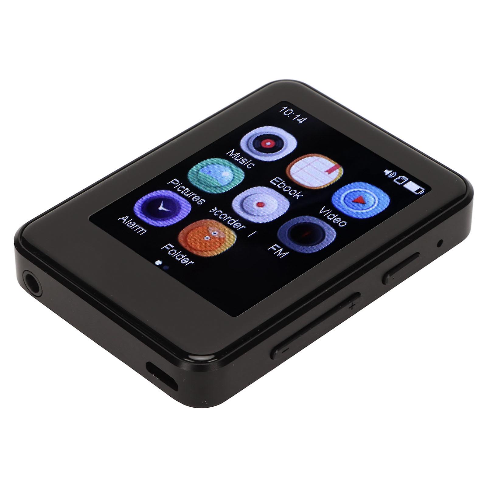 MP3 MP4 Player Bluetooth 5.0 HiFi Lossless 2.5 Inch Touch Screen Recording Music Player with Speaker Radio 32GB 