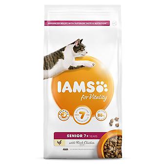 Iams Vitality Senior Cat Dry Food Chicken 800g