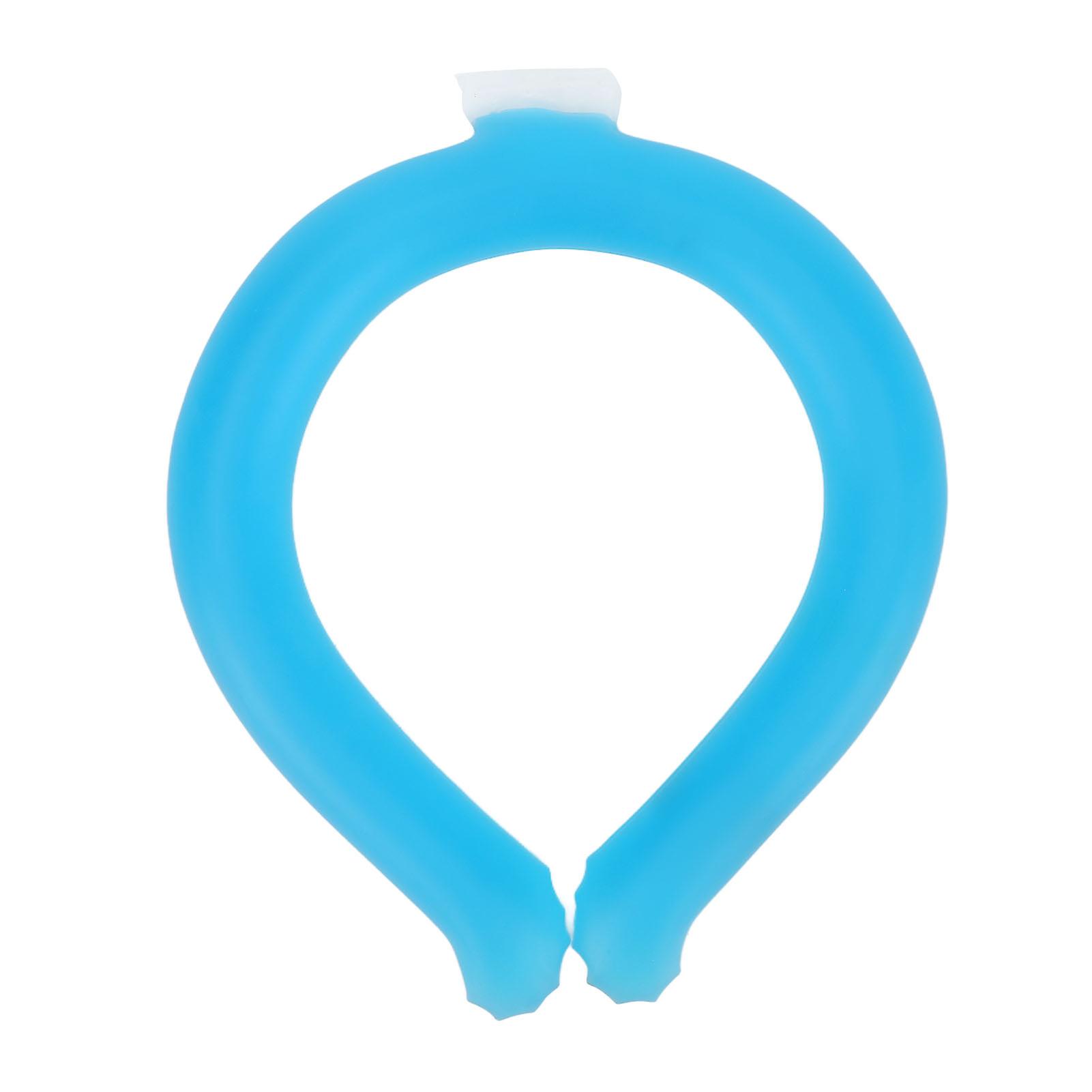 Hands-Free Portable Neck Cooler, Reusable and Durable Cooling Ring for Summer Heat, Blue