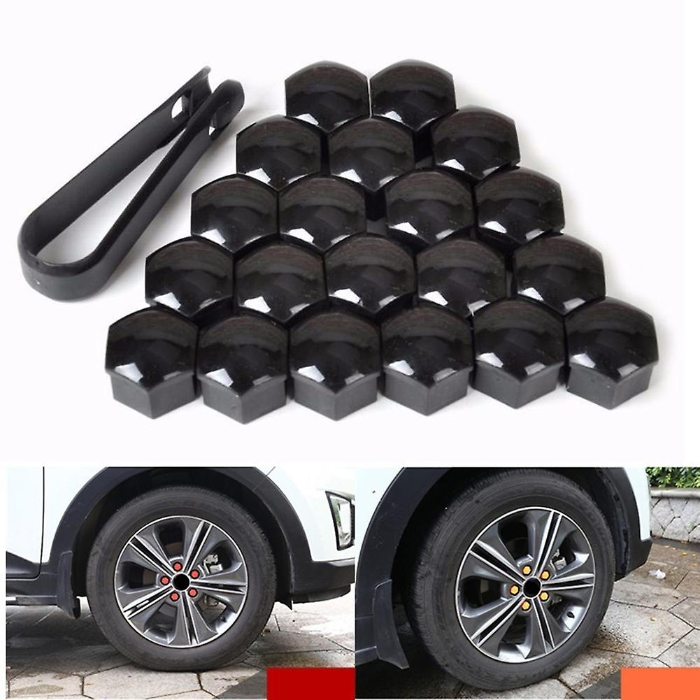 20 Pcs Wheel Nut Cover 17mm Car Wheel Bolt Nut Protection Cap with Removal Tool