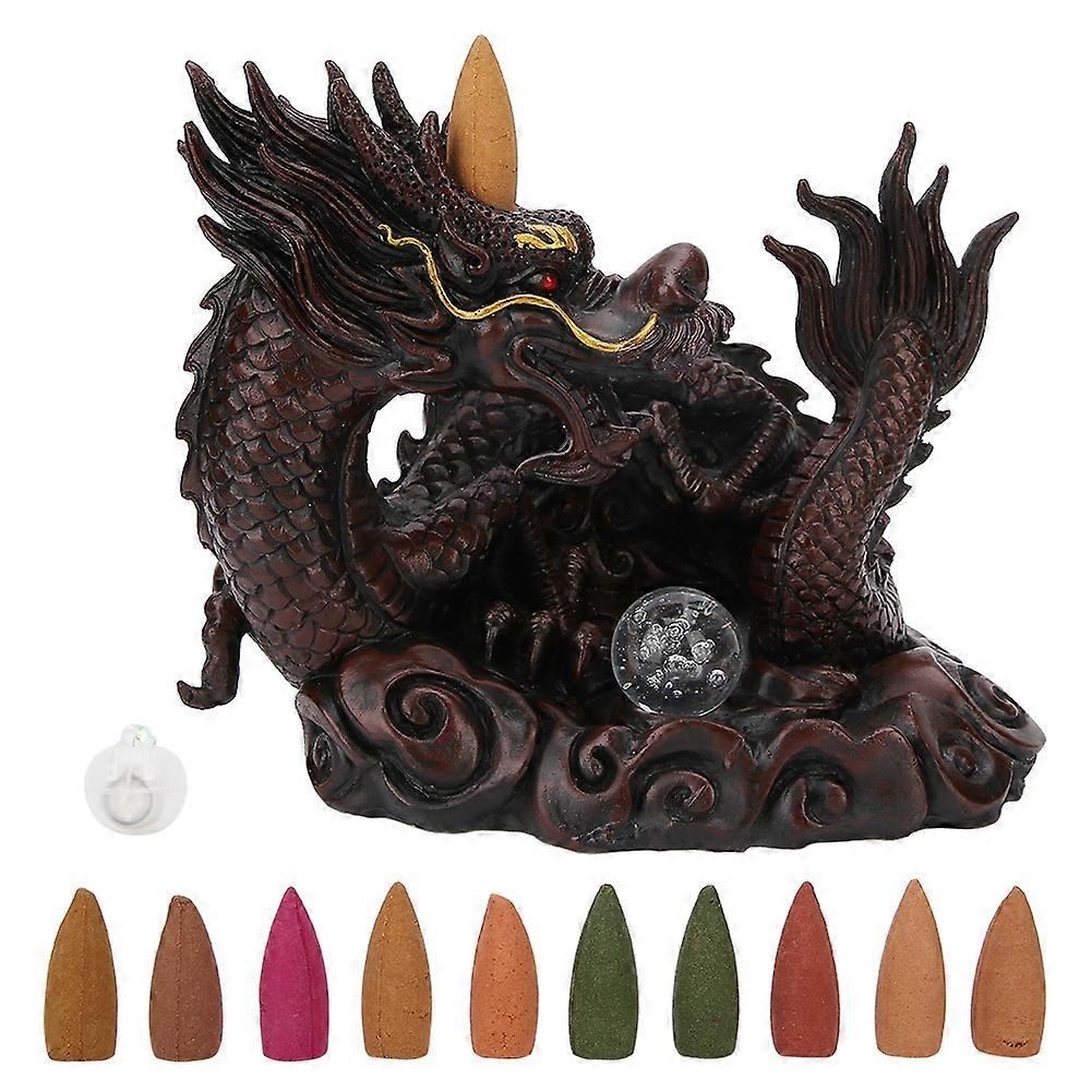 Dragon Shape Backflow Incense Burner Home Decorative Ornament