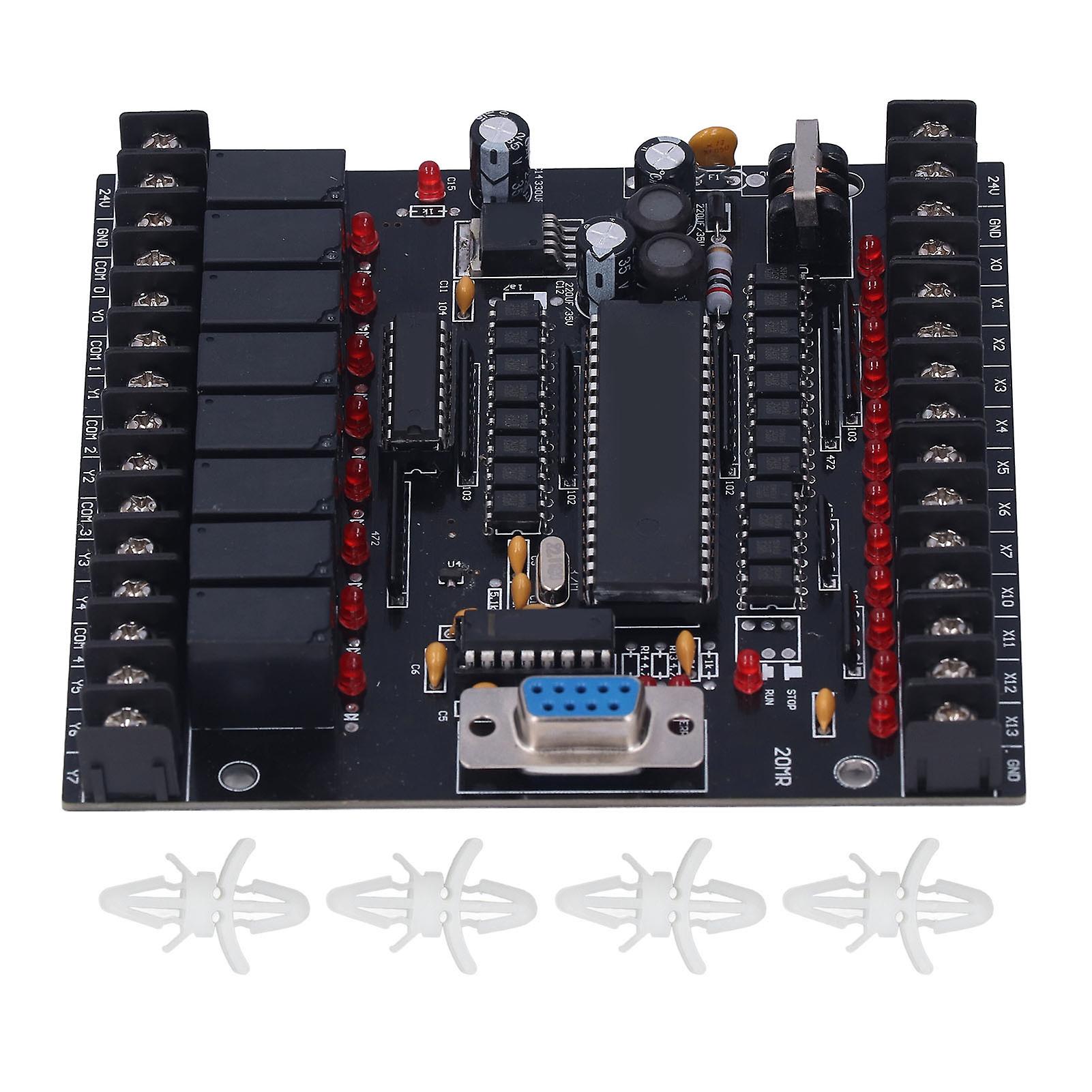 PLC Industrial Control Board, Single Chip Microcomputer 20MR Controller Module DC 24V
