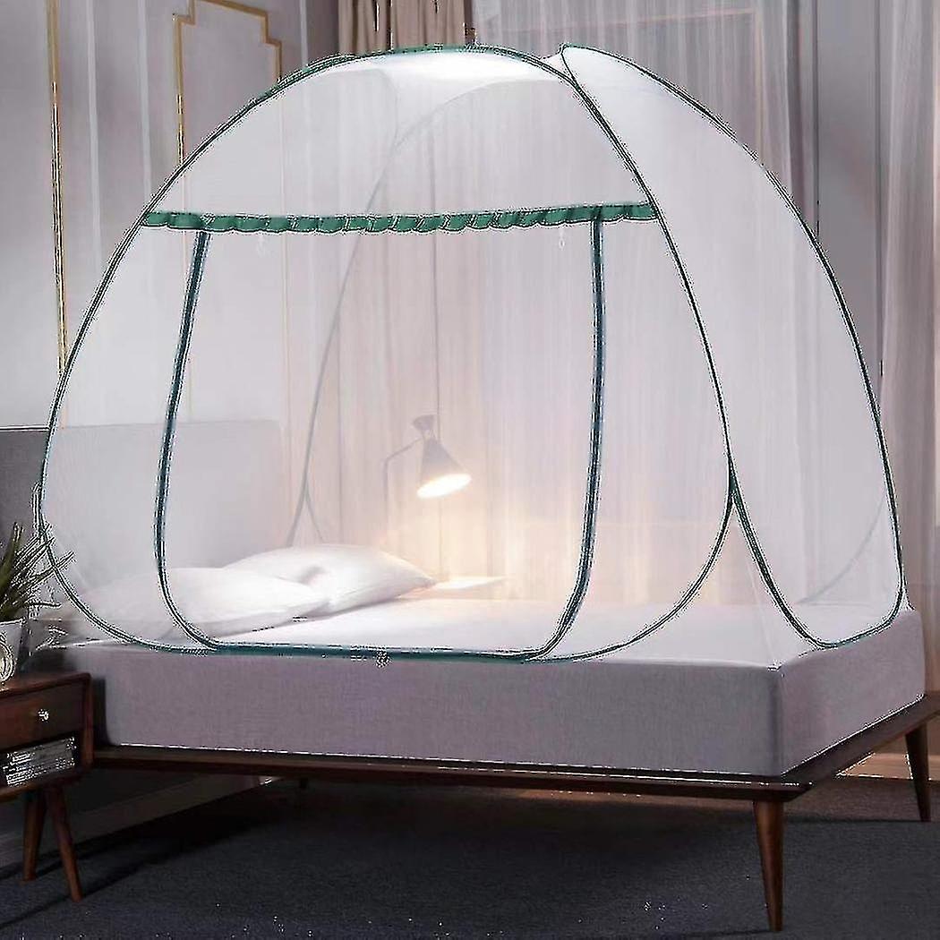 2023 Pop Up Double Bed Mosquito Net, Large Portable Tent Travel Double Door Zipper Bed Net, Easy Ins