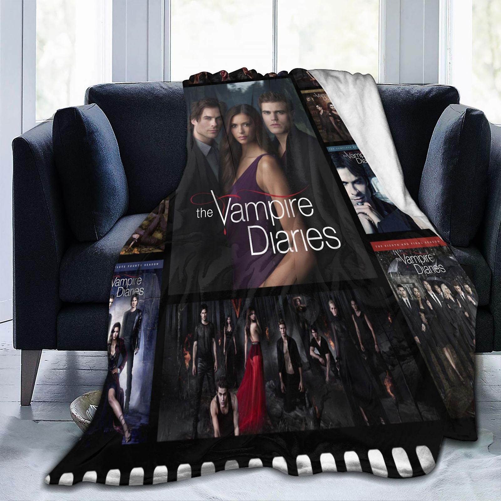 The Vampire Diaries Blanket Throw Bedding Room Decor Flannel Blankets for Bed Sofa