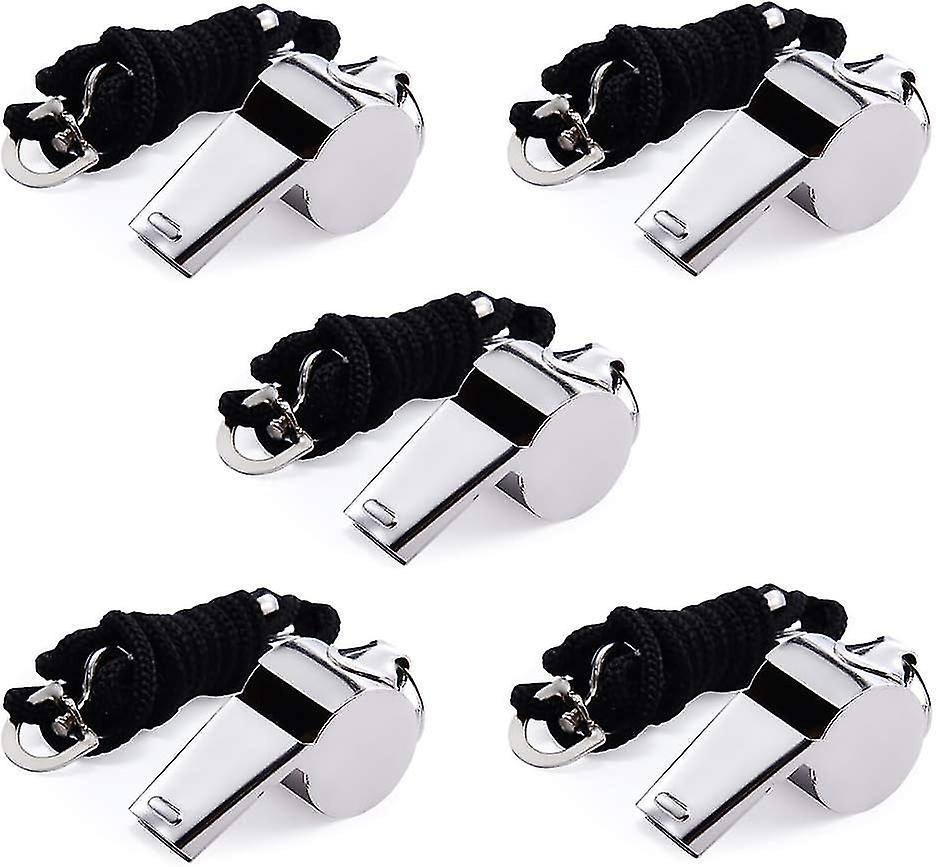 Whistle, Stainless Steel Whistle With Lanyard,referee Whistle - Sports Whistle