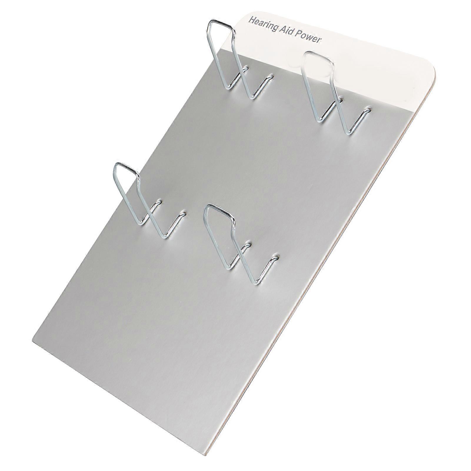 Button Battery Display Stand Large Capacity Stainless Steel 4 Support