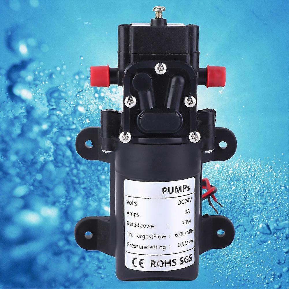 24V 70W Double Side Straight Pipe Self Priming Diaphragm Pump