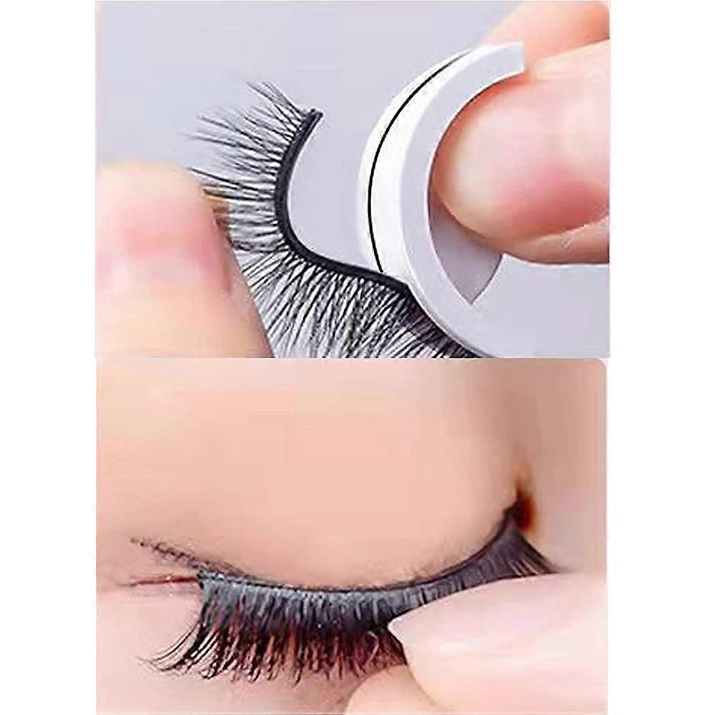 Self Adhesive 3D Black False Eyelashes Waterproof Reusable No Glue