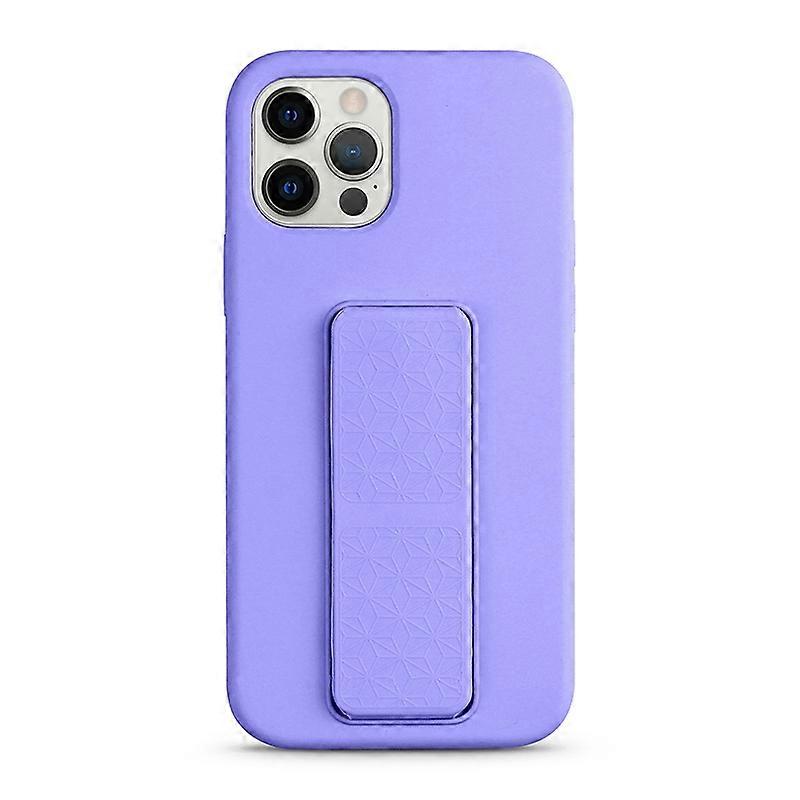 For iPhone 12 Pro Liquid Silicone Holder Phone Case