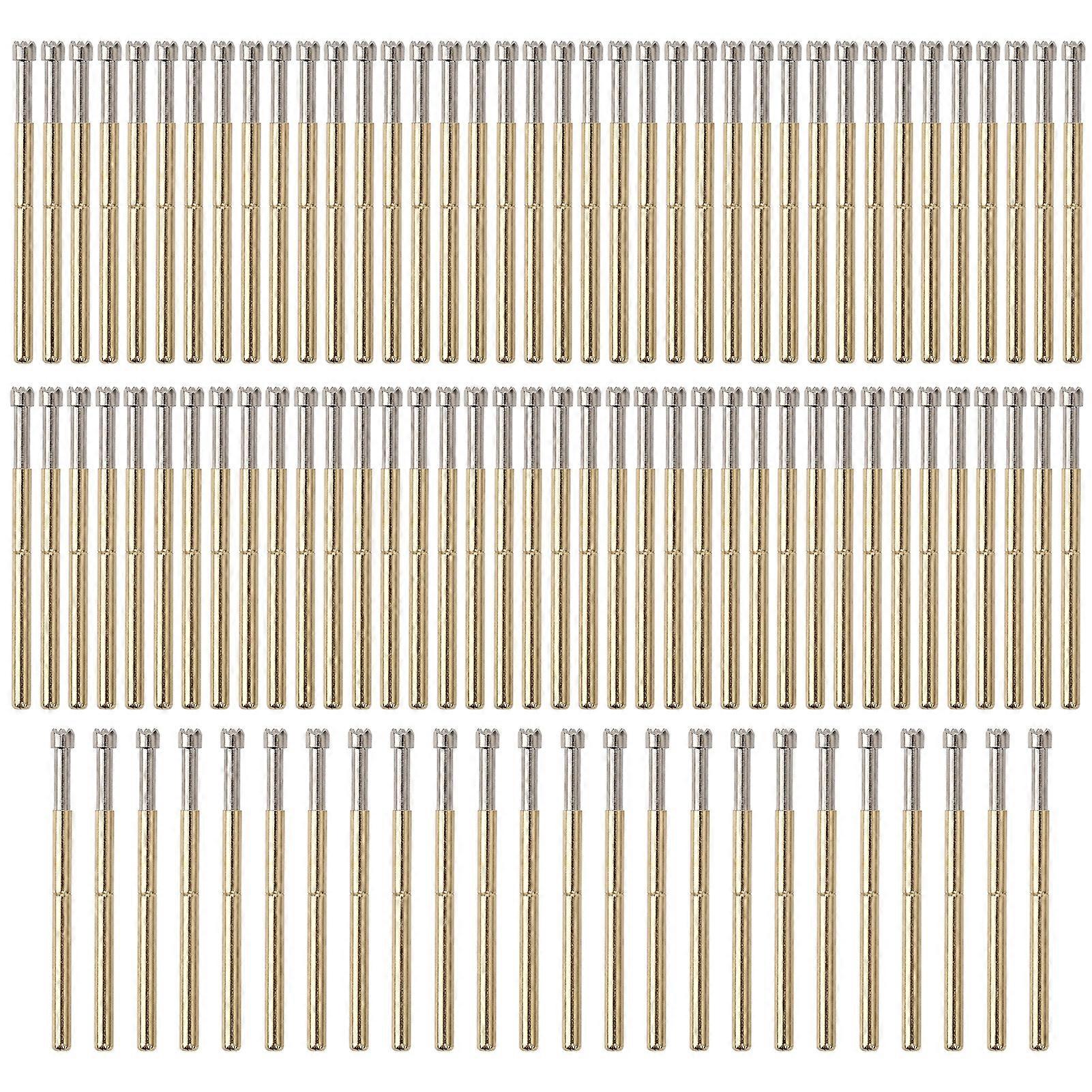 100Pcsスプリングテストプローブテストコンタクトピン9爪2mm工業用品P125?H