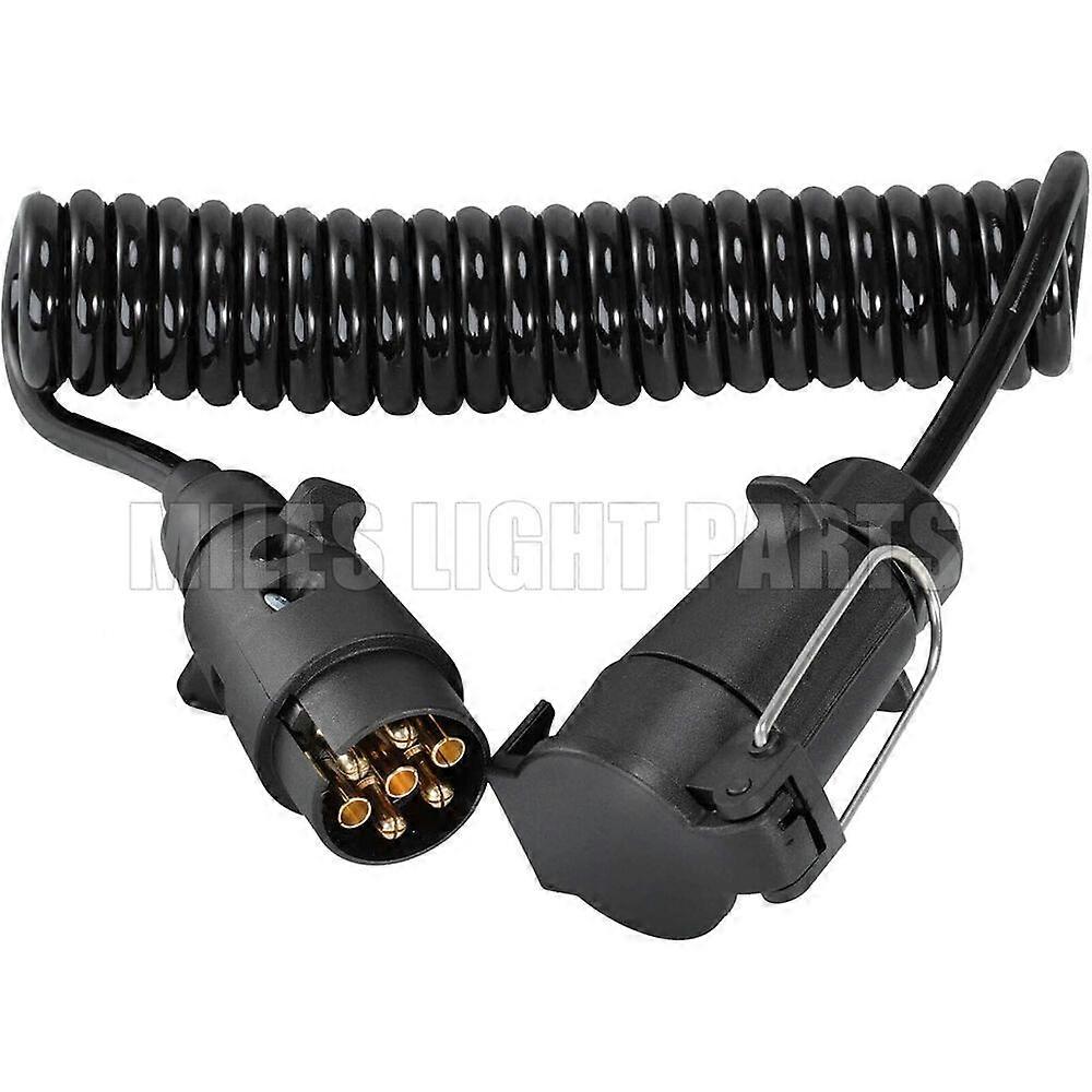 7 Pin 3M Caravan Towing Trailer Light Board Extension Cable Harness Plug Sockets