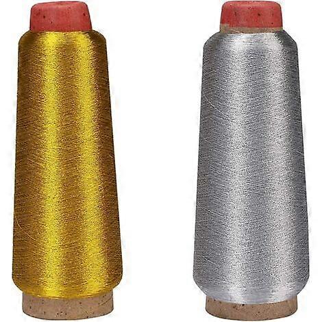 2 Pieces Polyester Sewing Thread Sewing Machine Thread Embroidery Thread for Hand and Machine Sewing5000 Yards