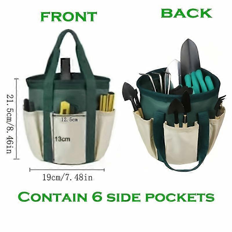 1 Pack, Garden Villa Cylinder Horticulture Tool Bag, good Quality With Flexible Inner Lining, Oxford Cloth Multiple Pockets, standable And Wear-resist