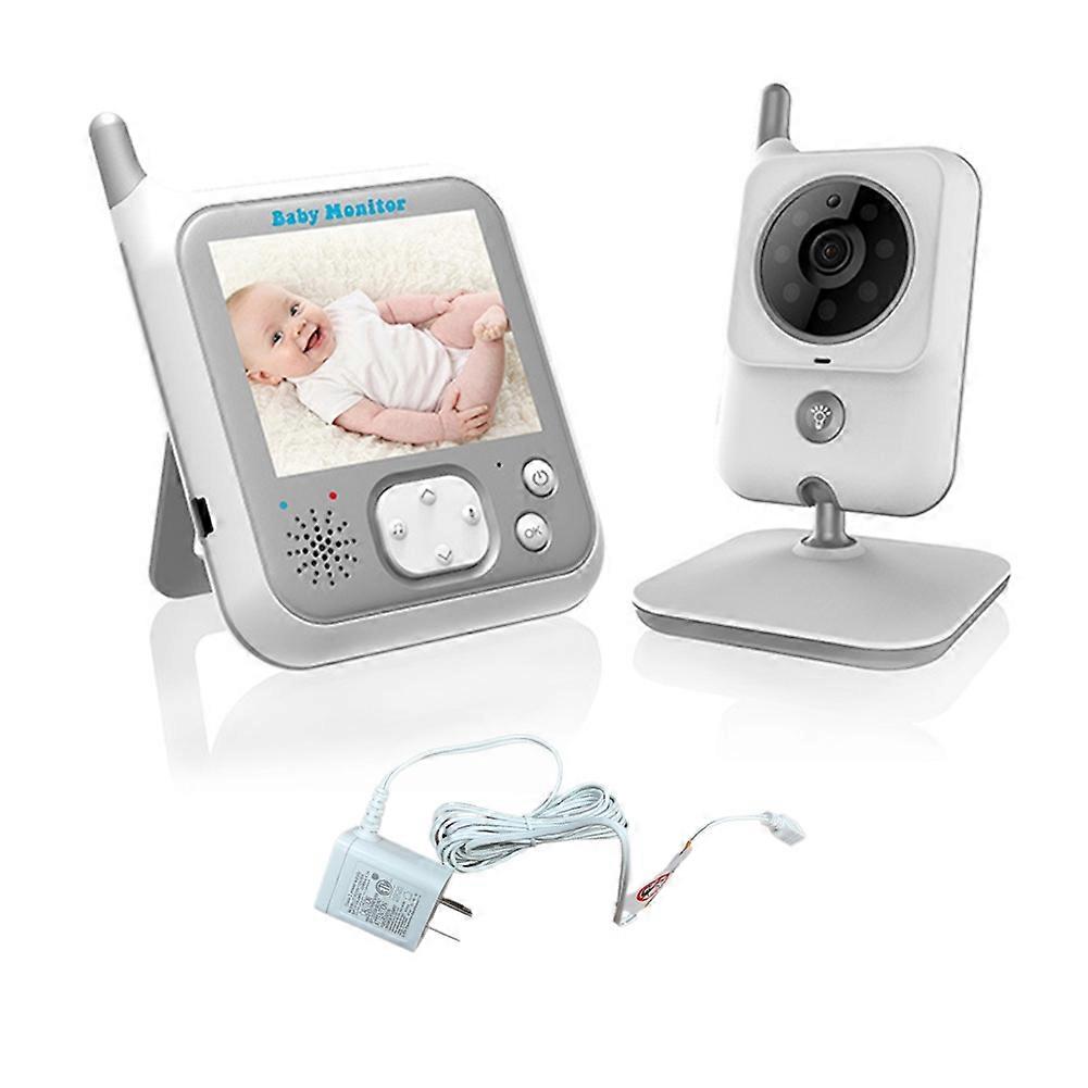 Baby Monitor 3.2 Inch Wireless Security Camera Auto Night Vision Intercom Temperature Monitoring Camera US Plug
