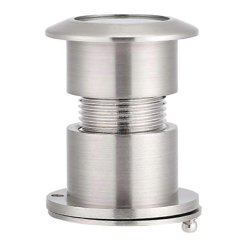 28mm Wide Viewing Angle Door Viewer with Heavy Duty Privacy Cover Brushed Chrome