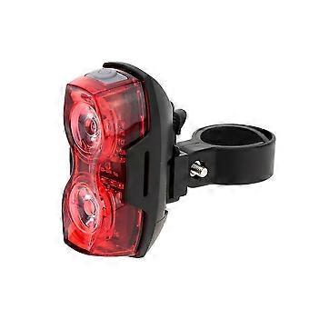 Bike Back Bike Outdoor Led Bike Lamp eller Advarsel Rød Har 2 LED-lys drevet av to Aaa-batterier Sykkellys (rød) (1 stk