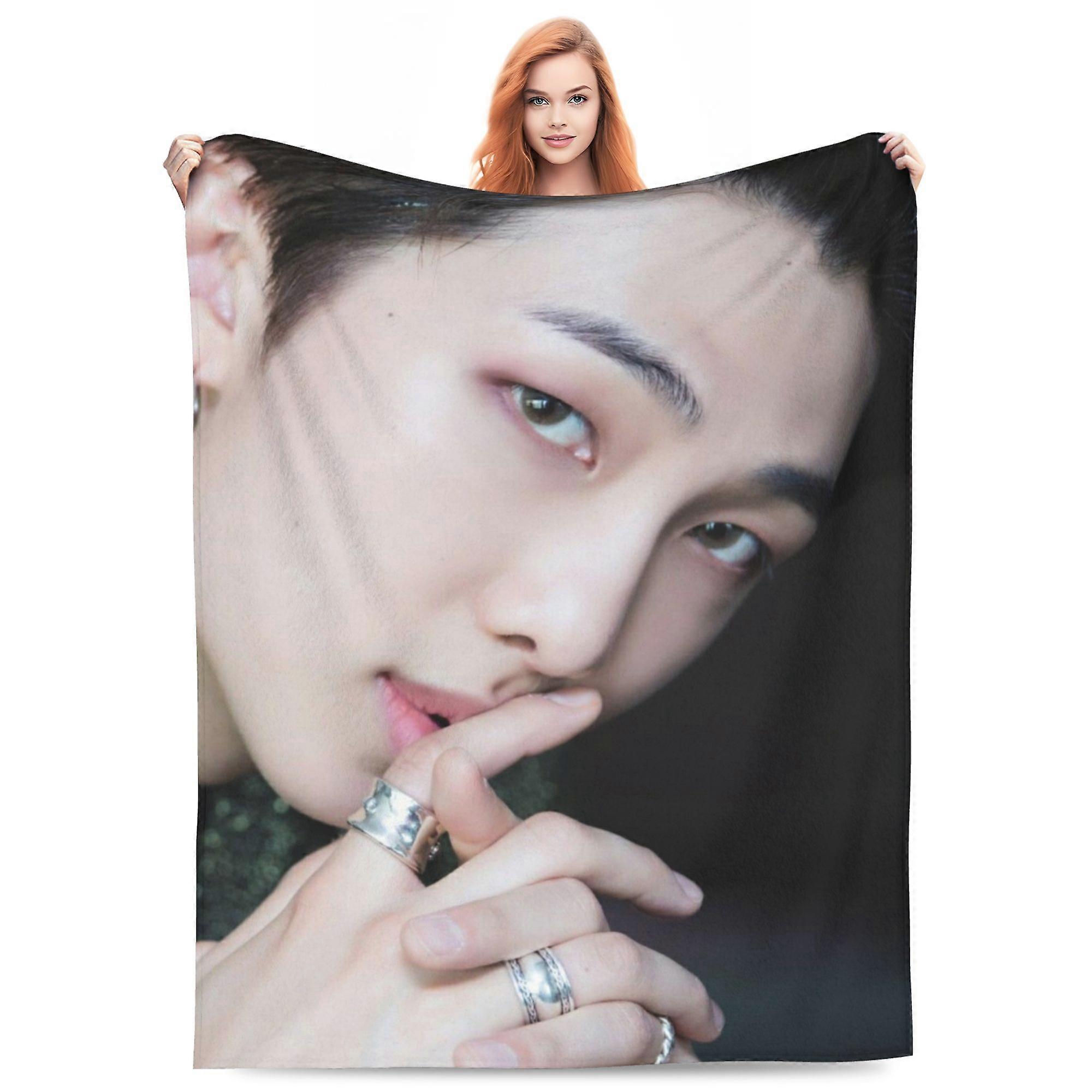 BTS RM (11) Soft Throw Blanket Flannel Blankets Home Furnishing Blanket Sofa Blanket-ML1433
