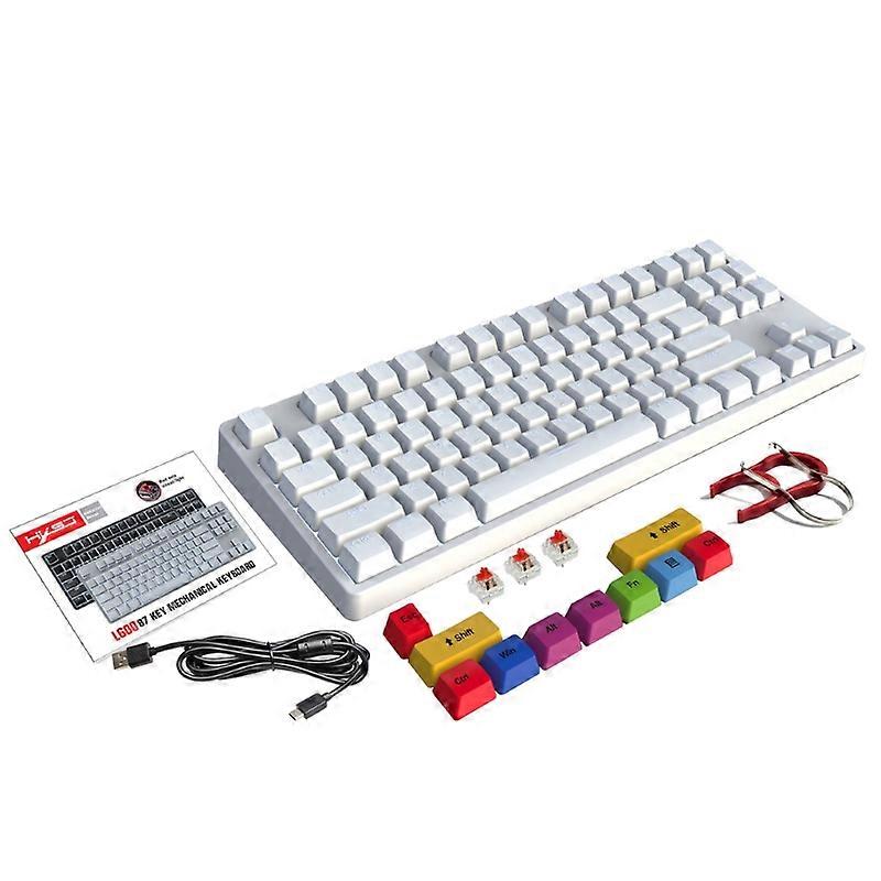 Professional 87 Keys Mechanical Keyboard Desktop Computer Wired USB Keyboards
