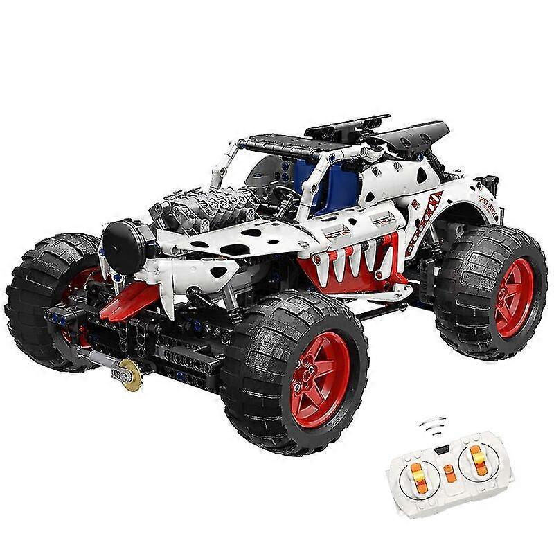 remote control off-road car building blocks model city techn
