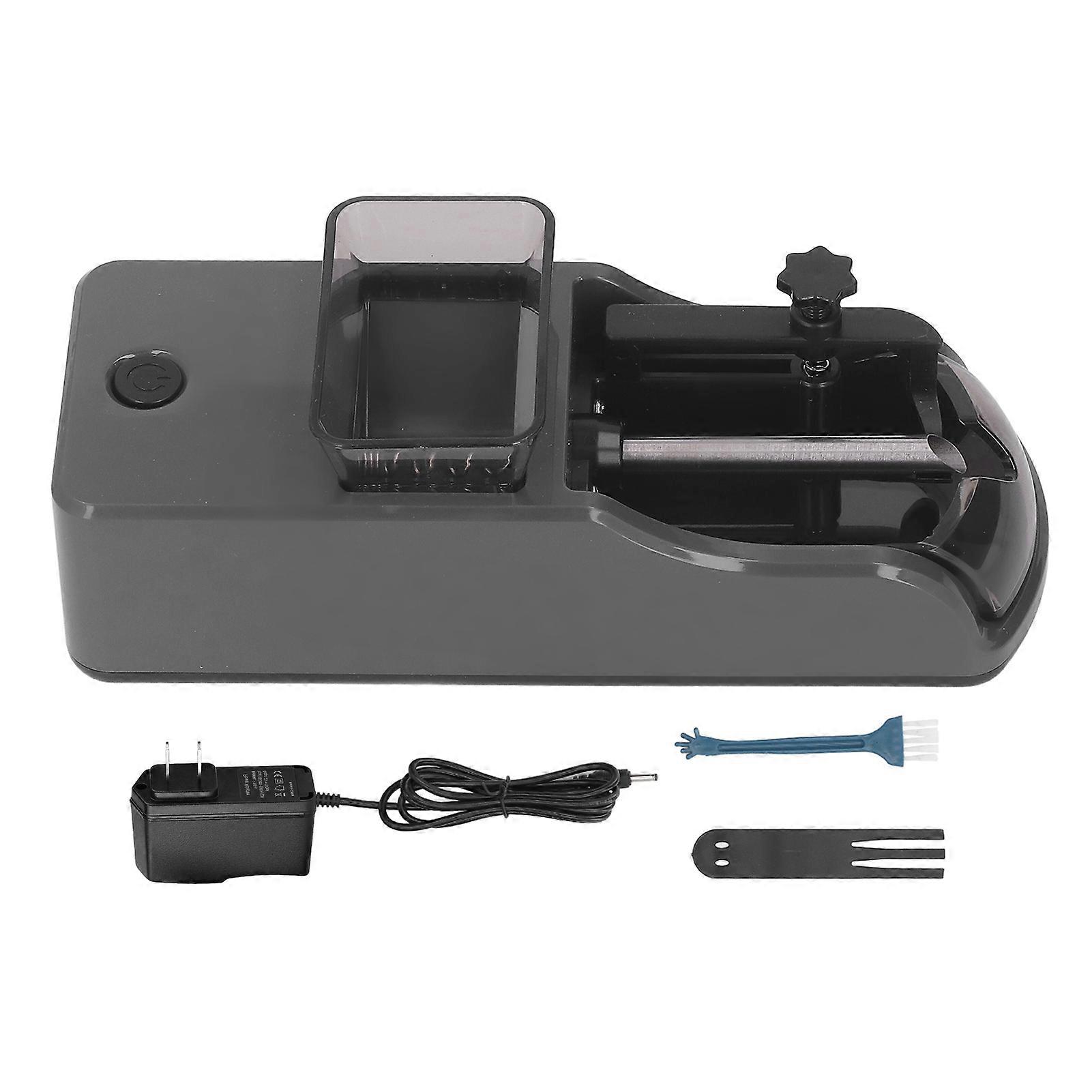 Automatic Cigarette Rolling Machine 8mm Small Electric Cigarette Injector Machine 100240V Grey US Plug