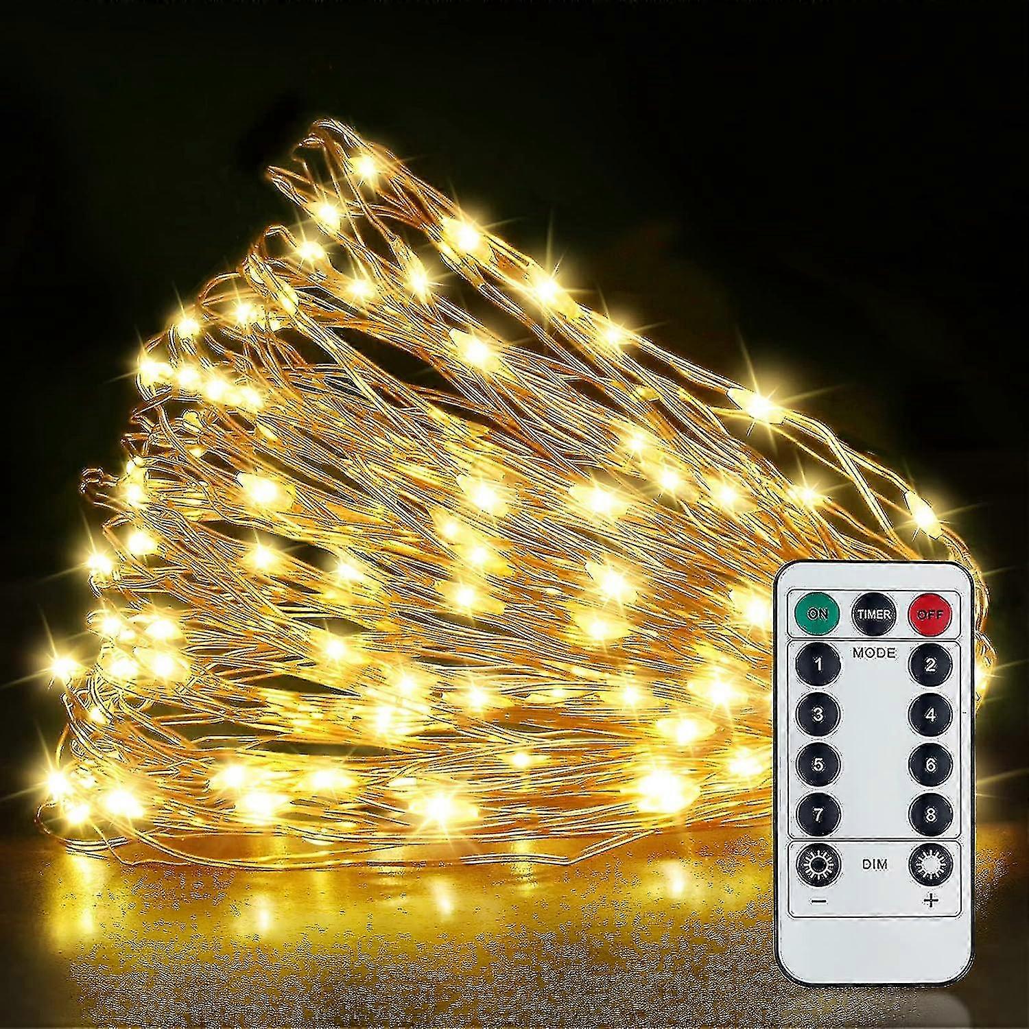 Fairy Tale Lights, 15m/49ft 150pcs Led String Lights Decoration, 8 Modes Remote Control