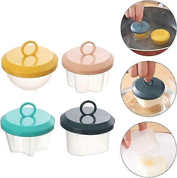 4Pcs Egg Cooker Egg Poachers, Hard Boiled Egg Maker,Boiled Egg Cooker without Shell, BPA Free Non-Stick Egg Poacher, Fast Poaching Egg Cooker for Hard