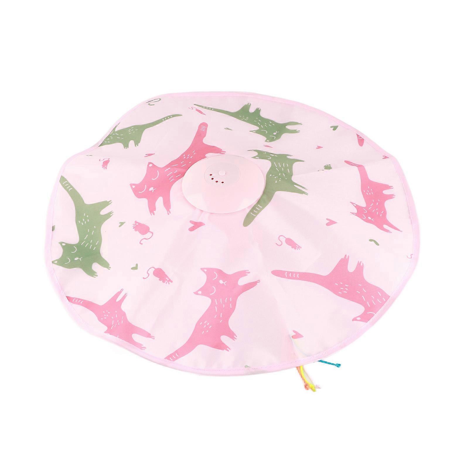 Catch The Tail Cat Toy Fun Intelligent Voice Activated Induction Electronic Concealed Motion Cat Toy Battery Model Pink 