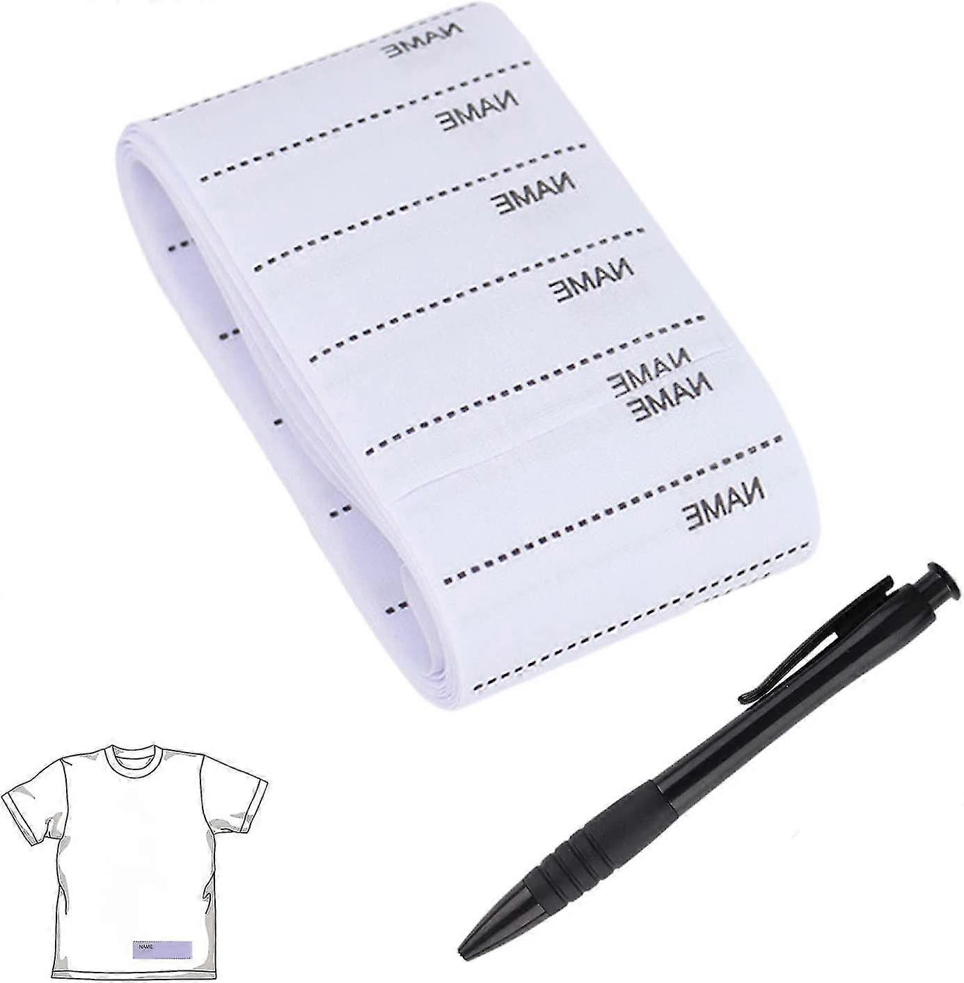 600pcs woven labels,writable iron-on clothing labels,washable personalized name tag for daycare and school