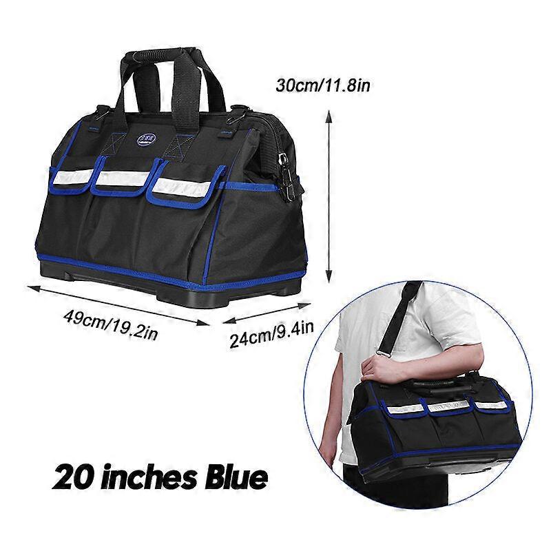 Plastic Bottom Multifunctional Toolkit Oxford Cloth Thickened And Enlarged Capacity Woodworking Electrician Toolkit