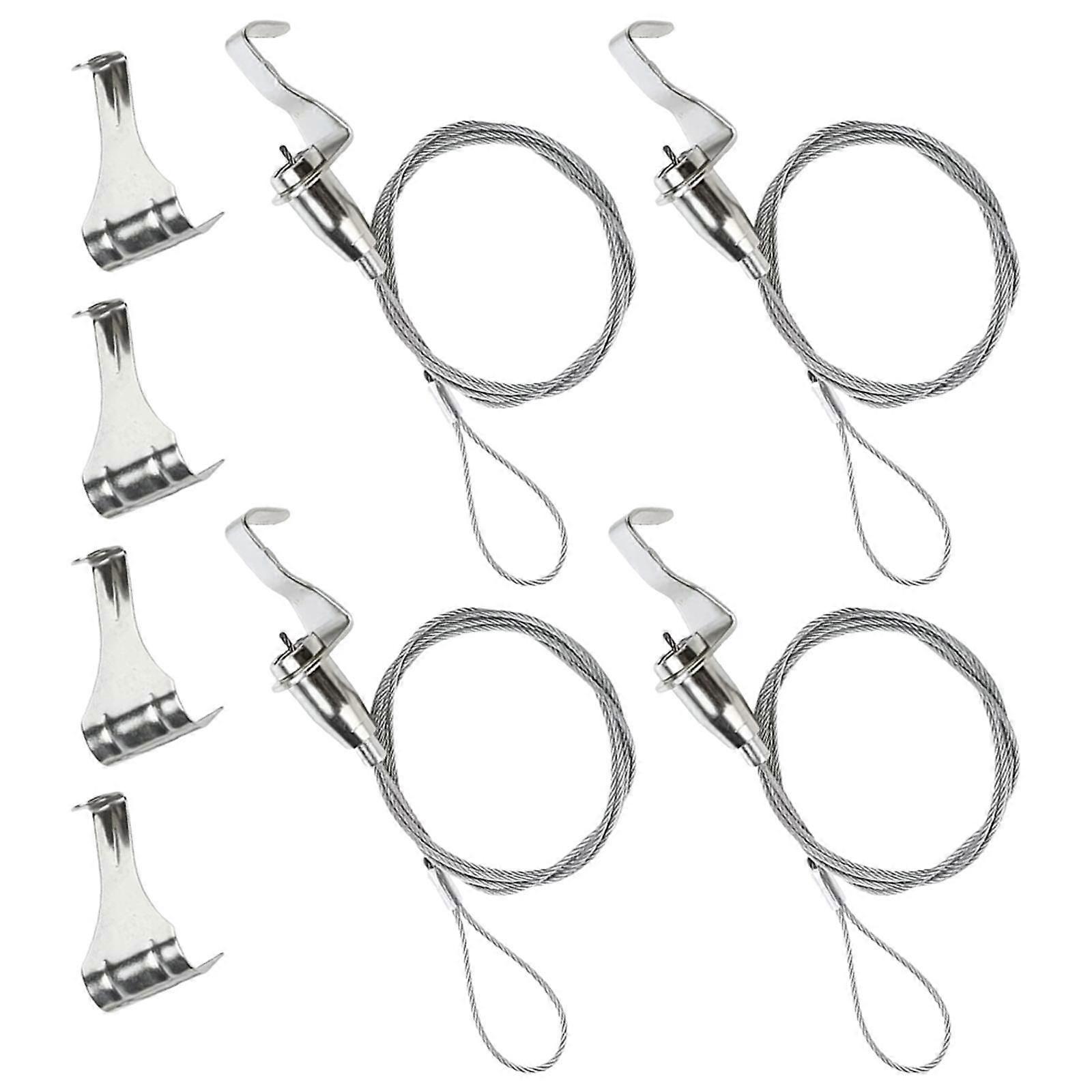 4 Pieces Picture Rail Hanging System Accessories DIY Crafting Parts Hardware 0.5 m