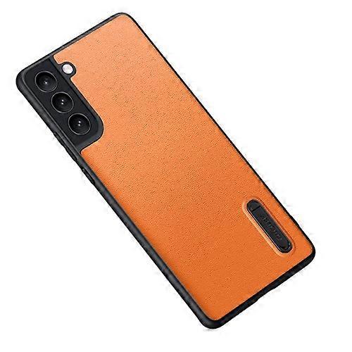 For Samsung Galaxy S22+ / S22 Plus 5G Folding Holder Plain Leather Phone Case