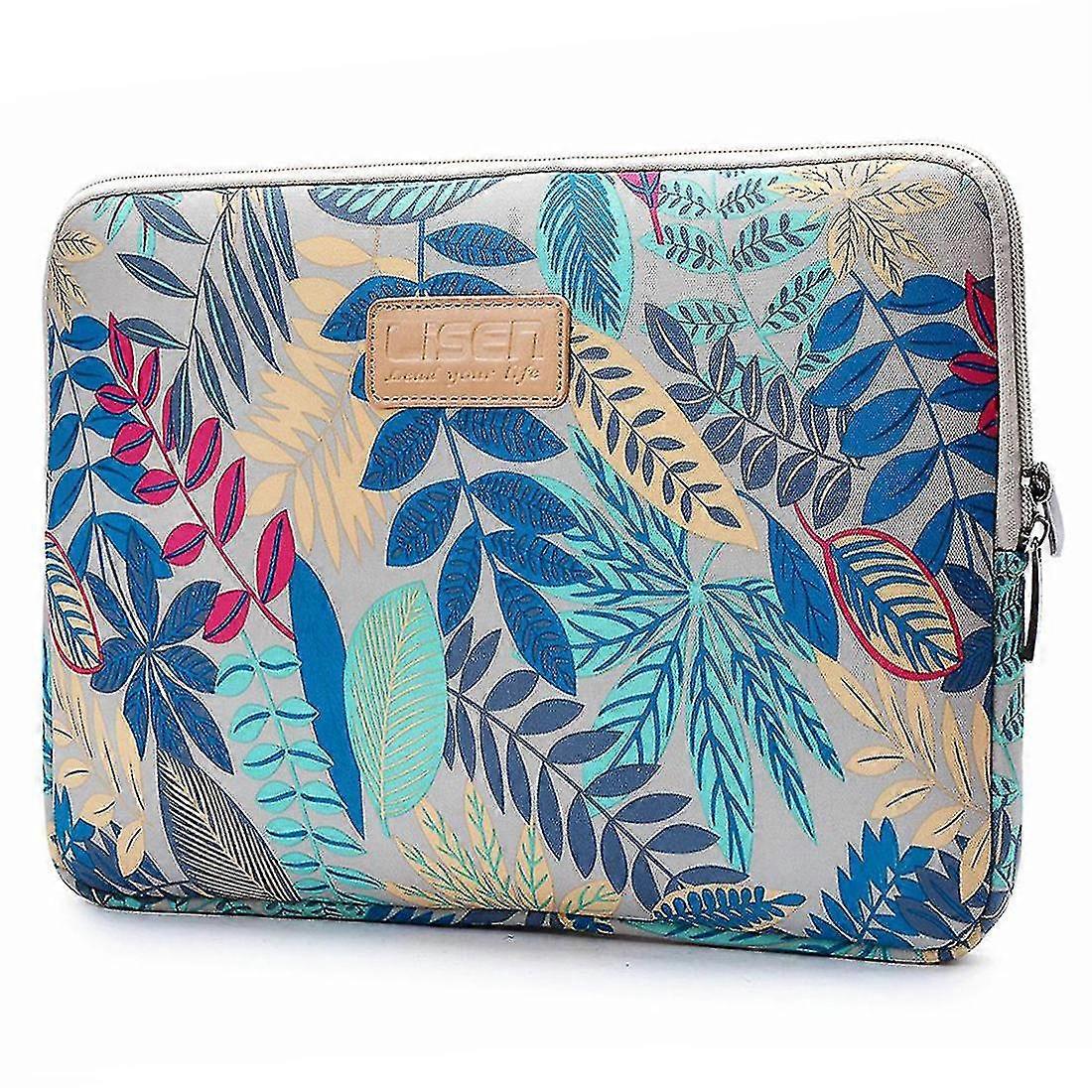 Περίπτωση μανικιών lap-top 14 ίντσας με την ζωηρόχρωμη τσάντα καμβά macbook μανικιών υπερ-βιβλίων μανικιών φύλλων, άσπρα φύλλα