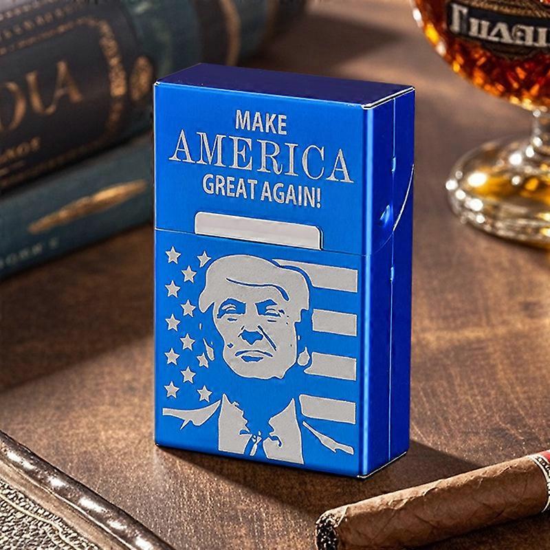 Cigarette Case, Hard Box and Holder with Solid Magnetic Flip Top Closure