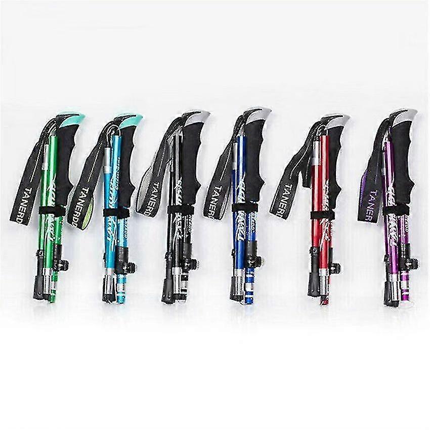 2023 New 5-section Folding Trekking Poles Walking Stick Hiking Naturehike Antishock