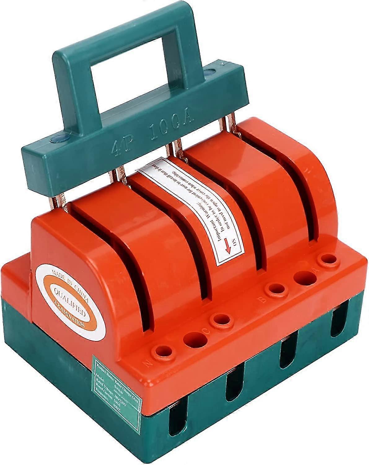 4p Single Throw Knife Safety Switch Terminal Connection Disconnect Knife Switch 100a Ac380v For Power Switches