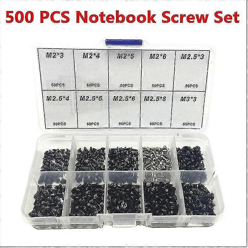500pcs Laptop Computer Screws Set Universal Screw M2 M2.3 M3