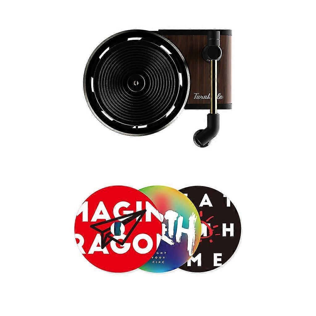 Car Vent Perfume Diffuser Record Player Car Air Freshener Decoration